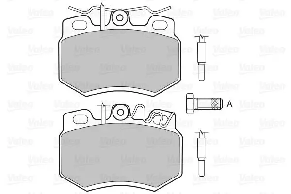 Handler.Part Brake pad set, disc brake Valeo 598176 2