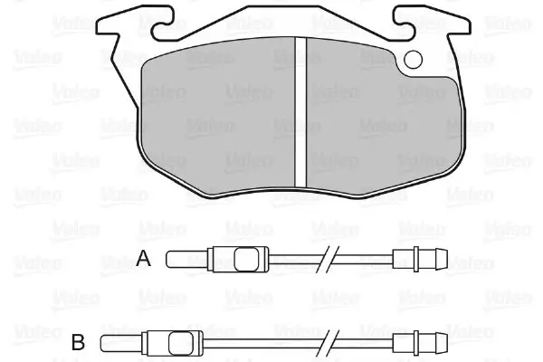 Handler.Part Brake pad set, disc brake Valeo 598155 2