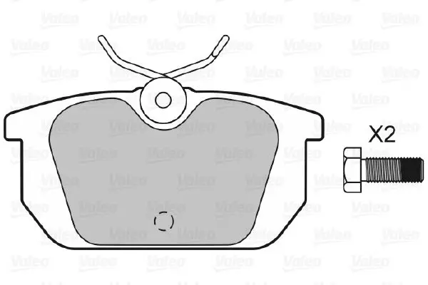 Handler.Part Brake pad set, disc brake Valeo 598142 2