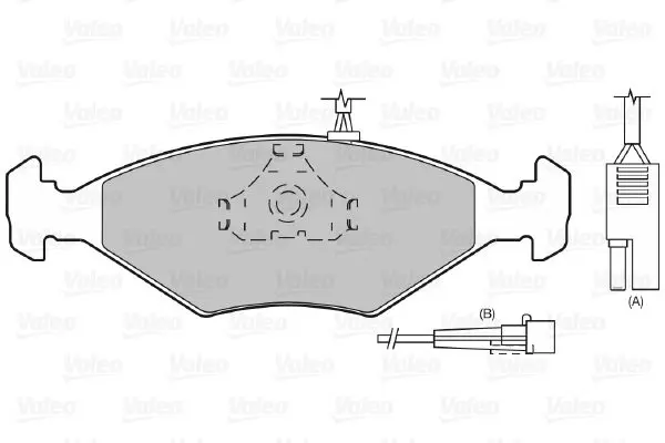 Handler.Part Brake pad set, disc brake Valeo 598423 2