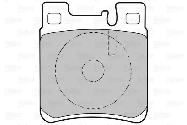 Handler.Part Brake pad set, disc brake Valeo 598617 2