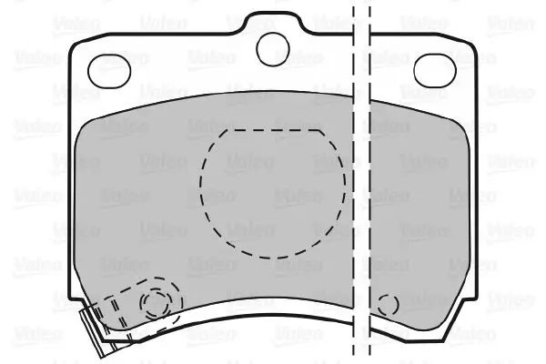 Handler.Part Brake pad set, disc brake Valeo 598268 2