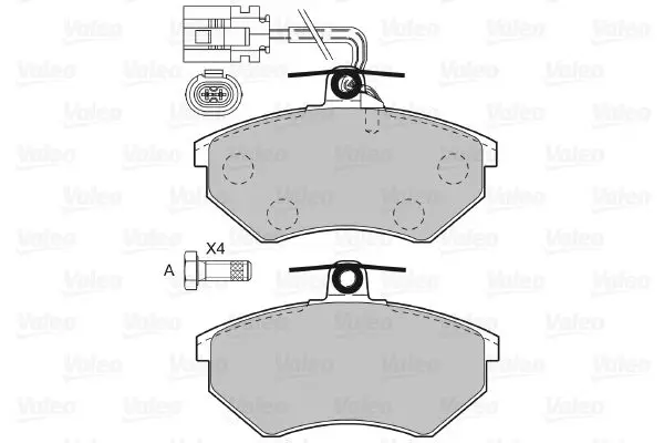 Handler.Part Brake pad set, disc brake Valeo 598484 2