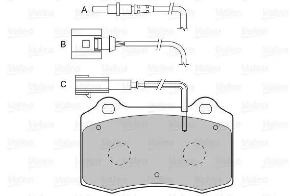 Handler.Part Brake pad set, disc brake Valeo 598988 2