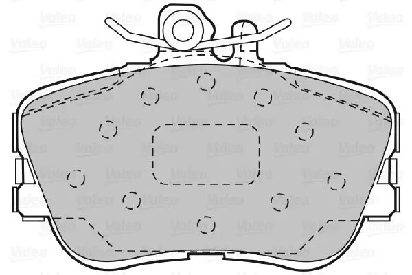 Handler.Part Brake pad set, disc brake Valeo 598013 2