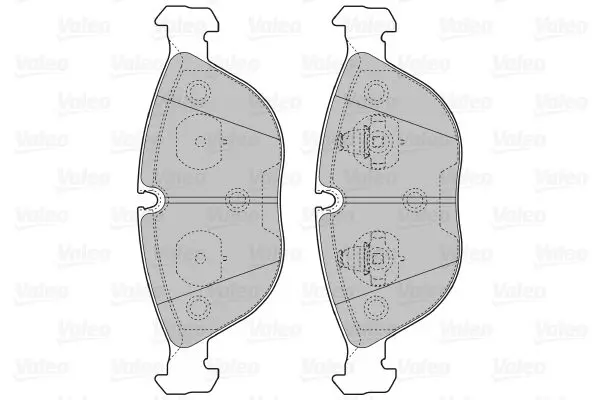 Handler.Part Brake pad set, disc brake Valeo 598712 2