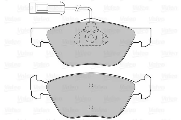 Handler.Part Brake pad set, disc brake Valeo 598308 2