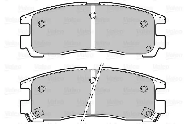 Handler.Part Brake pad set, disc brake Valeo 598834 2