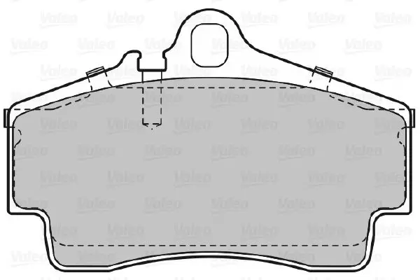 Handler.Part Brake pad set, disc brake Valeo 598768 2