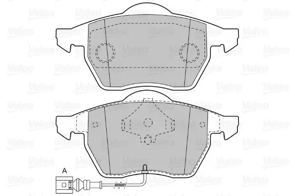 Handler.Part Brake pad set, disc brake Valeo 598303 2