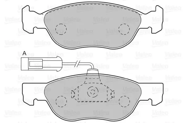 Handler.Part Brake pad set, disc brake Valeo 601003 2