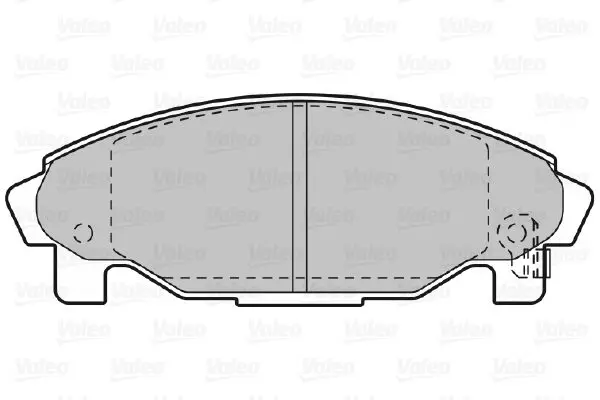 Handler.Part Brake pad set, disc brake Valeo 598850 1