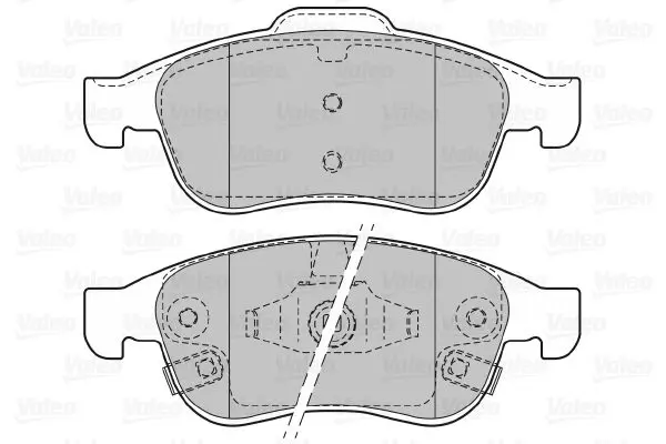 Handler.Part Brake pad set, disc brake Valeo 601480 2