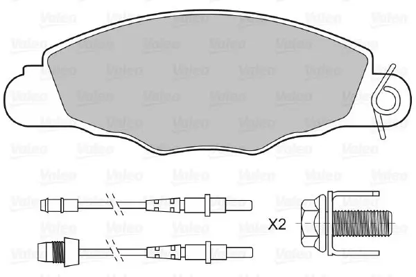 Handler.Part Brake pad set, disc brake Valeo 598420 2