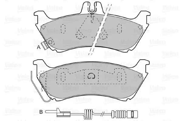 Handler.Part Brake pad set, disc brake Valeo 598443 2