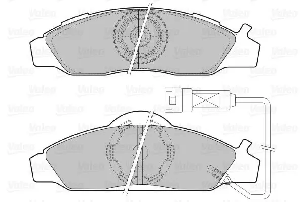 Handler.Part Brake pad set, disc brake Valeo 598528 2