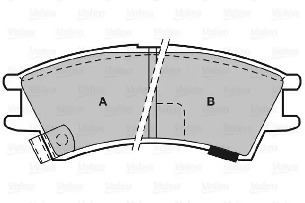 Handler.Part Brake pad set, disc brake Valeo 598575 2