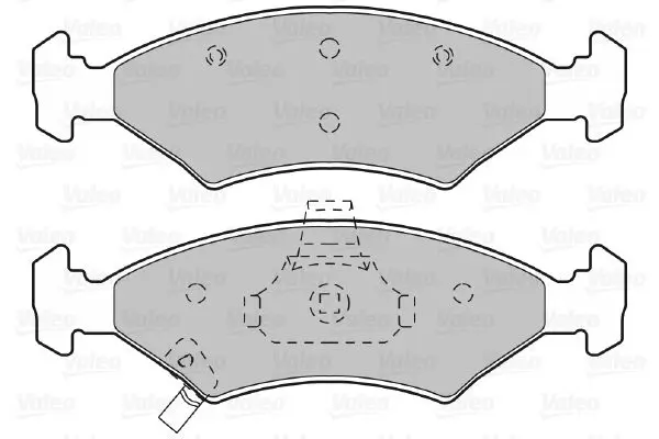 Handler.Part Brake pad set, disc brake Valeo 598989 2