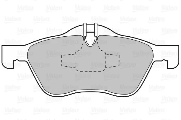 Handler.Part Brake pad set, disc brake Valeo 598413 2