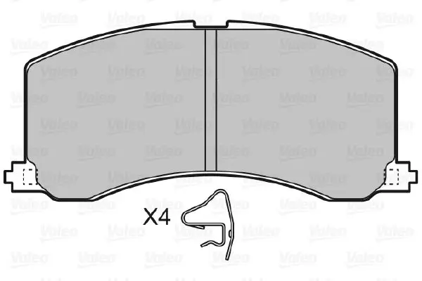 Handler.Part Brake pad set, disc brake Valeo 598830 2