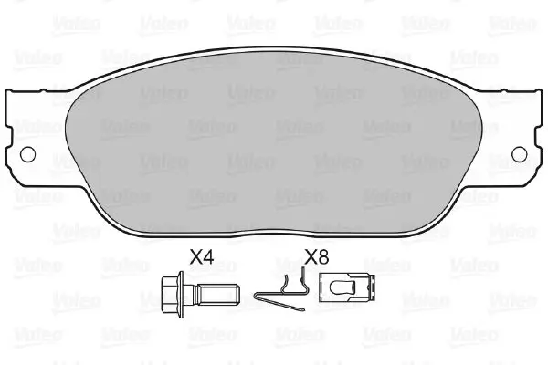 Handler.Part Brake pad set, disc brake Valeo 598439 2