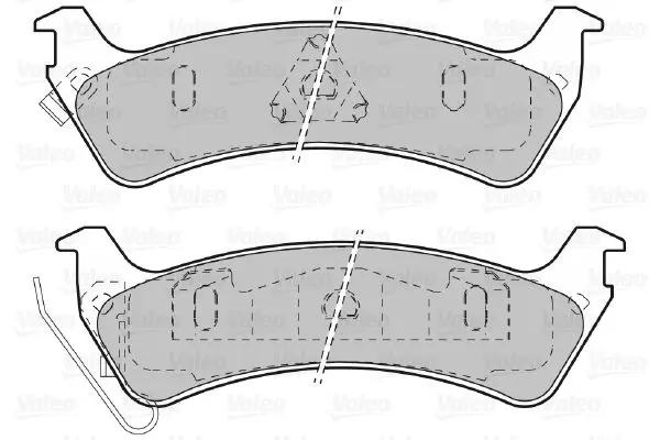 Handler.Part Brake pad set, disc brake Valeo 598509 1