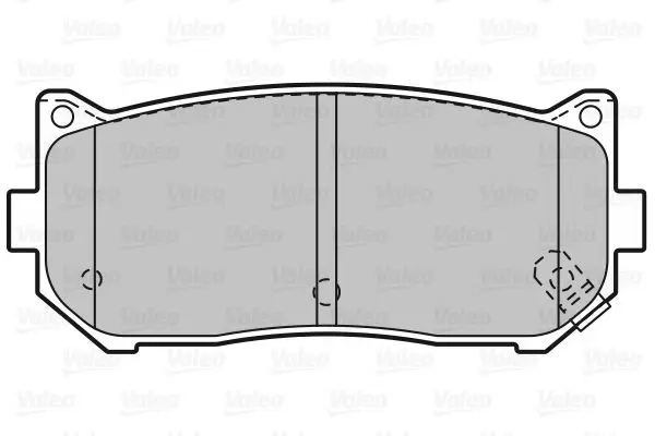 Handler.Part Brake pad set, disc brake Valeo 598841 2