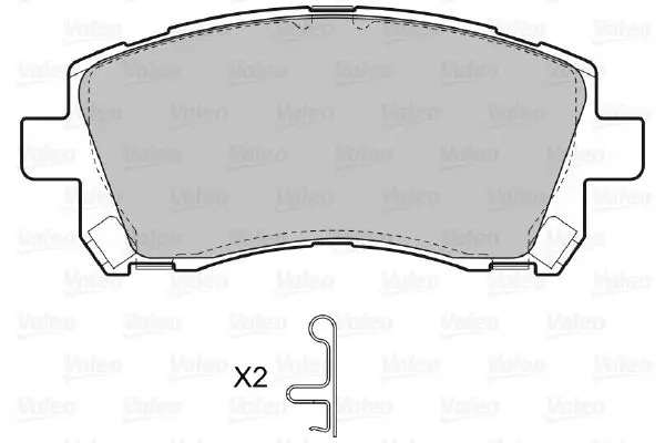 Handler.Part Brake pad set, disc brake Valeo 598530 2