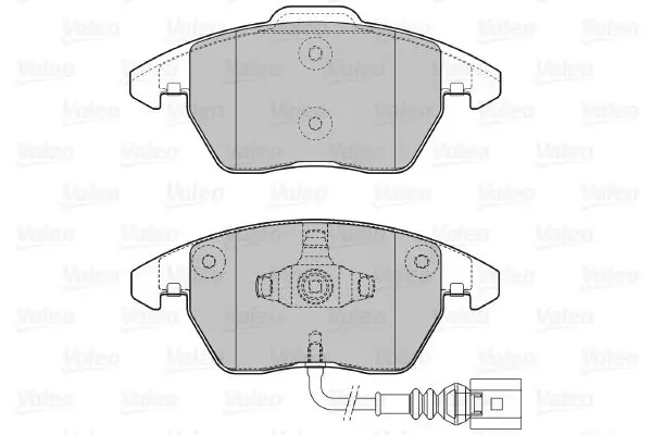 Handler.Part Brake pad set, disc brake Valeo 598729 2