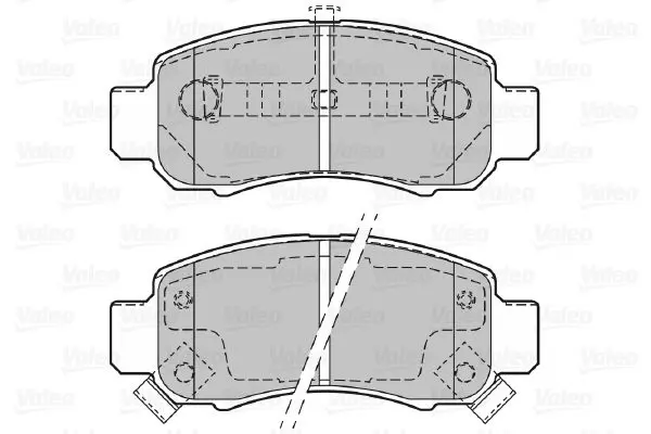 Handler.Part Brake pad set, disc brake Valeo 601352 1