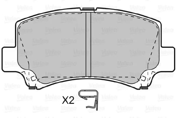 Handler.Part Brake pad set, disc brake Valeo 598843 2