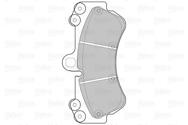 Handler.Part Brake pad set, disc brake Valeo 598655 2