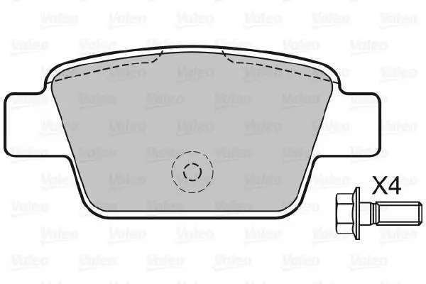 Handler.Part Brake pad set, disc brake Valeo 598633 2