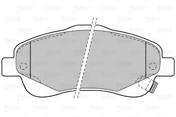 Handler.Part Brake pad set, disc brake Valeo 598665 2