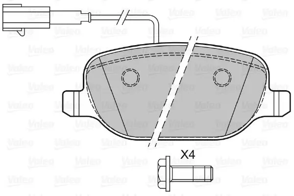 Handler.Part Brake pad set, disc brake Valeo 601143 2