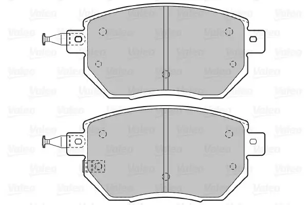 Handler.Part Brake pad set, disc brake Valeo 598918 2