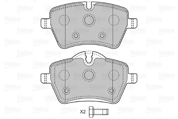 Handler.Part Brake pad set, disc brake Valeo 598925 2