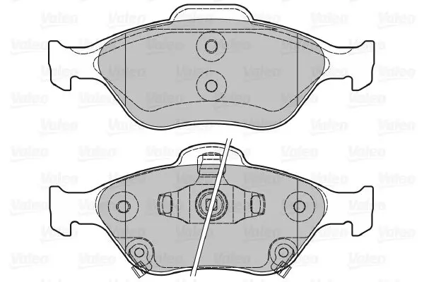 Handler.Part Brake pad set, disc brake Valeo 601026 2