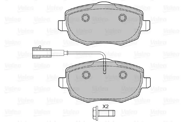 Handler.Part Brake pad set, disc brake Valeo 601031 2