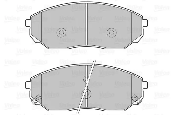 Handler.Part Brake pad set, disc brake Valeo 598654 2