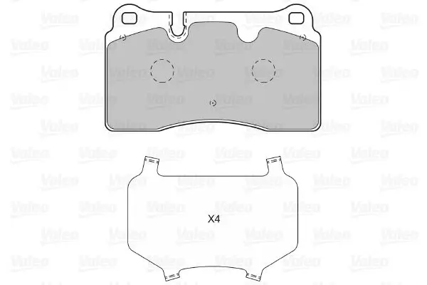 Handler.Part Brake pad set, disc brake Valeo 598994 2