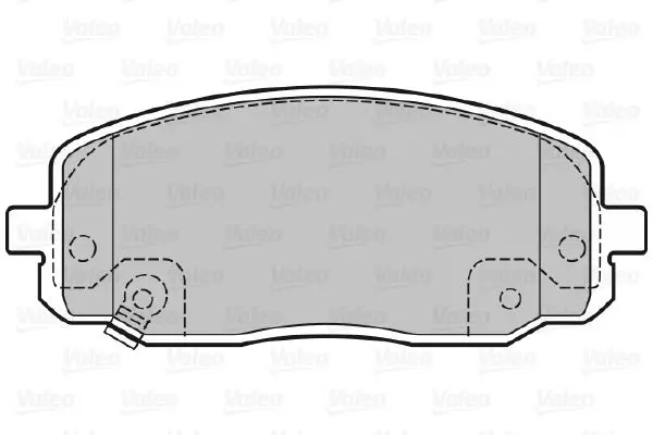 Handler.Part Brake pad set, disc brake Valeo 598707 2