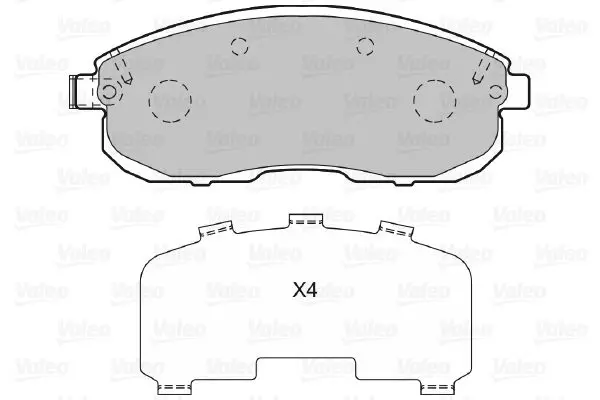 Handler.Part Brake pad set, disc brake Valeo 601013 2