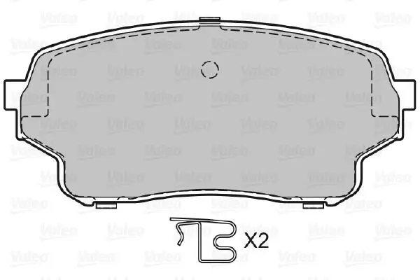 Handler.Part Brake pad set, disc brake Valeo 598878 2