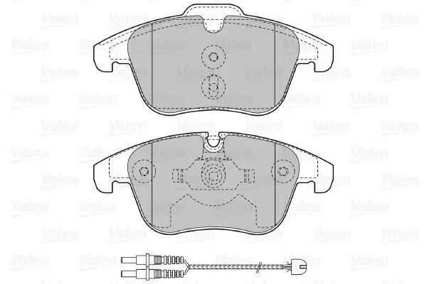 Handler.Part Brake pad set, disc brake Valeo 601147 2