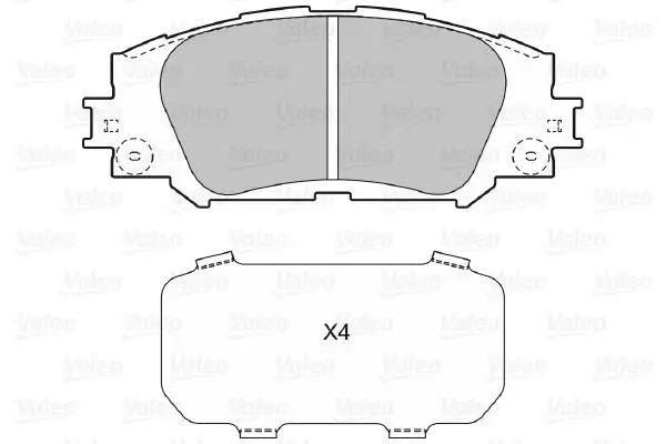 Handler.Part Brake pad set, disc brake Valeo 598943 2