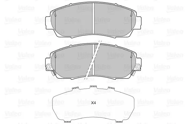 Handler.Part Brake pad set, disc brake Valeo 601349 2