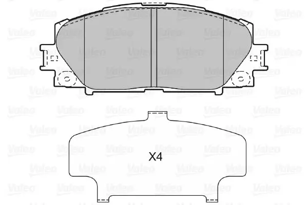 Handler.Part Brake pad set, disc brake Valeo 598896 2