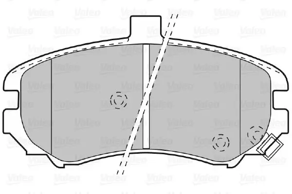 Handler.Part Brake pad set, disc brake Valeo 598739 2