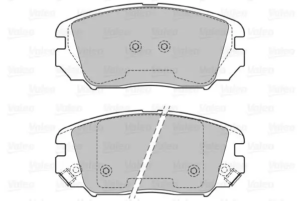 Handler.Part Brake pad set, disc brake Valeo 601348 2